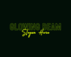 Neon Glow Light Gaming logo design