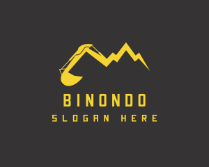 Quarry - Yellow Mountain Excavator logo design