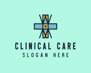 Ancient Medicine Cross logo design