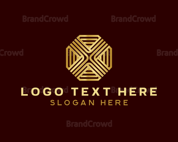 Premium Casino Octagon Letter X Logo