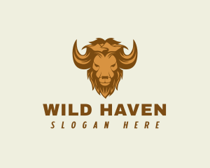 Mountain Wild Buffalo logo design