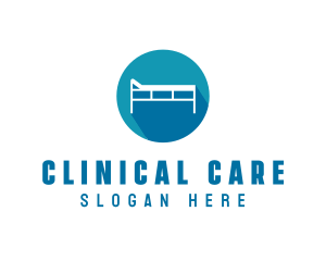 Medical Hospital Bed logo design