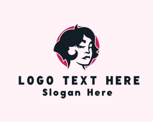 Skin Care - Beauty Woman Haircut logo design