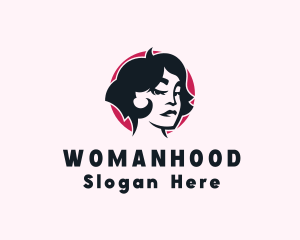 Female - Beauty Woman Haircut logo design