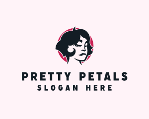 Beauty Babe Woman Haircut logo design