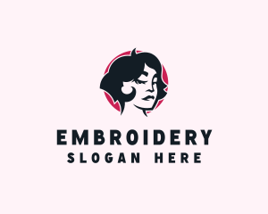 Beauty Babe Woman Haircut logo design