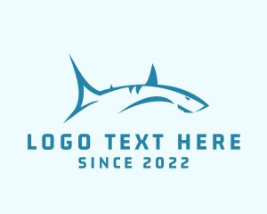 Oceanarium - Aquatic Shark Surfing logo design