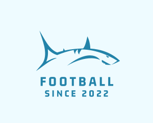 Fish - Aquatic Shark Surfing logo design