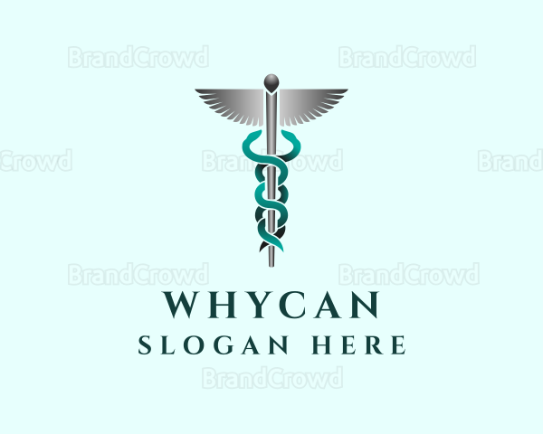 Caduceus Staff Hospital Logo