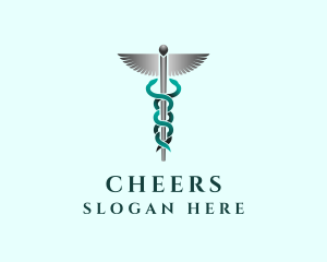 Caduceus Staff Hospital Logo
