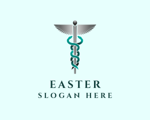 Medical Center - Caduceus Staff Hospital logo design