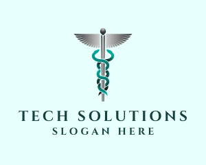 Pharmacist - Caduceus Staff Hospital logo design