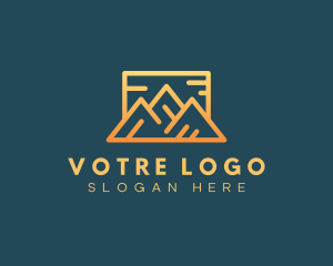 Mountain Trekking Adventure Logo