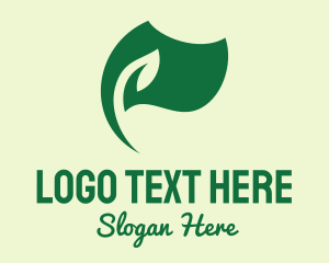 Green Nature Eco Flag  logo design