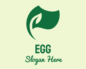 Organic Products - Green Nature Eco Flag logo design