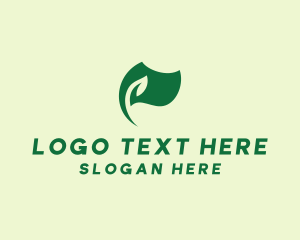 Farming - Green Nature Eco Flag logo design