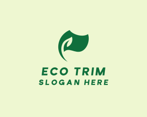 Green Nature Eco Flag  logo design