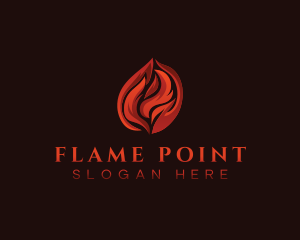 Fire Flame Blaze logo design