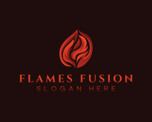 Fire Flame Blaze logo design