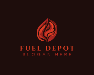 Petrol - Fire Flame Blaze logo design