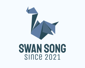 Blue Swan Origami logo design