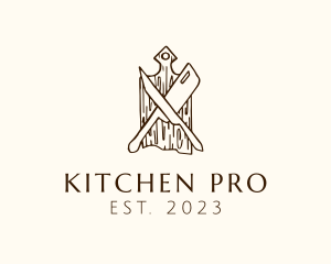 Cutting Board Knife  logo design