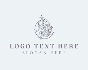 Wild Magical Mushroom logo design