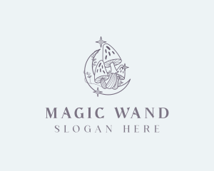 Wild Magical Mushroom logo design