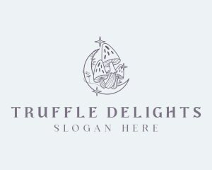 Truffle - Wild Magical Mushroom logo design