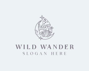 Wild Magical Mushroom logo design