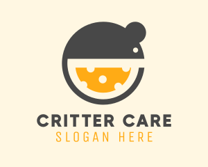 Critter - Cheese Bowl Mouse logo design