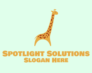 Spots - Cute Yellow Giraffe logo design