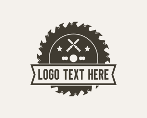 Woodworking - Industrial Saw Blade Woodworking logo design