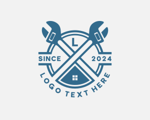 Carpentry - Wrench Handyman Repair logo design