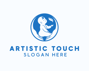 Baby Hand Care logo design