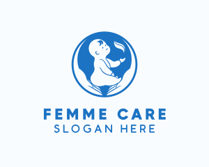 Baby Hand Care logo design