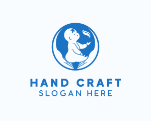 Hand - Baby Hand Care logo design