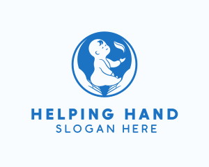 Hand - Baby Hand Care logo design