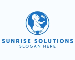 Baby Hand Care logo design