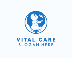 Baby Hand Care logo design