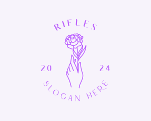 Rose Flower Skincare Logo