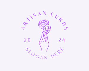 Rose Flower Skincare logo design