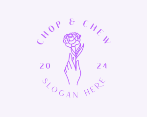 Spa - Rose Flower Skincare logo design