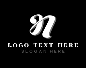 Luxury Business Letter N logo design