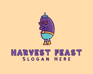 Cool Eggplant Shades logo design