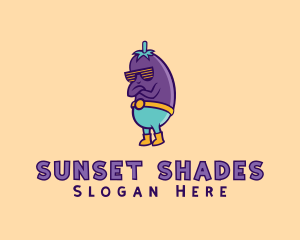 Shades - Cool Eggplant Shades logo design