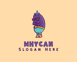 Stylish - Cool Eggplant Shades logo design