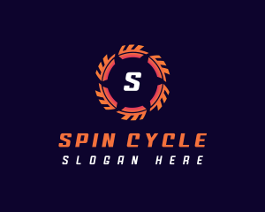 Wheel - Cyber Wheel Swirl logo design