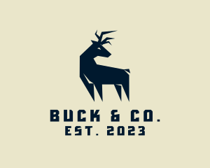 Buck - Wild Deer Animal logo design