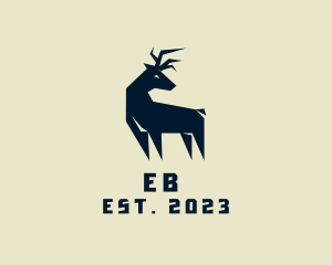 Antler - Wild Deer Animal logo design